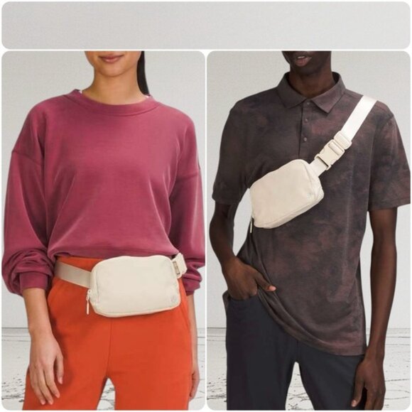 RARE! NEW Lululemon Everywhere Belt Bag (1L) - WHITE OPAL - Unisex Minimalist - Picture 11 of 11